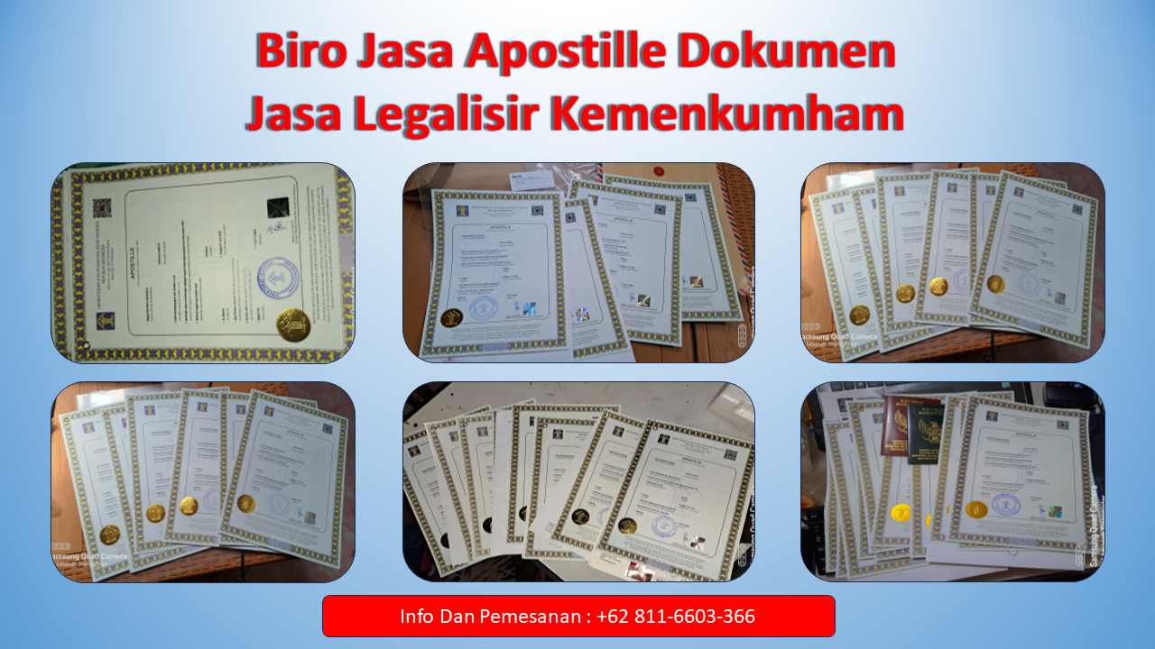 Biro Jasa Apostille Dokumen - Jasa Legalisir Kemenkumham
